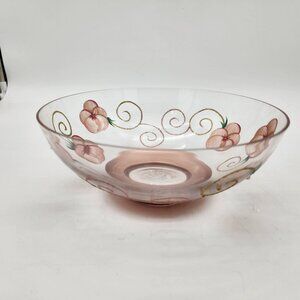 Hand Painted Glass Bowl by Madiggan Made in Australia